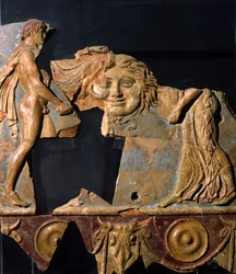 Relief aus dem Bereich des Apollo-Tempels, Palatin-Hügel, Rom