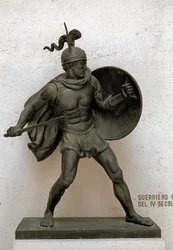 Römische Kunst: Bronzestatue eines römischen Kriegers