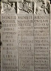 Römische Kunst: Kalender vom Marsfeld