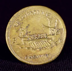 Sesterz von Kaiser Hadrian (76-138) aus Newcastle-Upon-Tyne, 132 n. Chr.