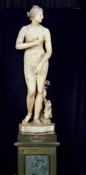 Die Medici-Venus, Kopie des hellenistischen Originals von Praxiteles (ca. 370-330 v. Chr.)