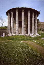 Ansicht des Tempels des Hercules Victor (Hercules Olivarius), 213 v. Chr.