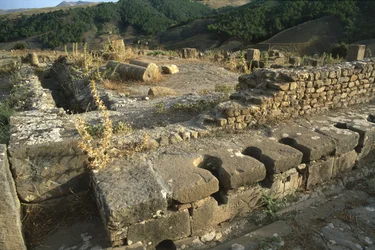 Ansicht einer Gemeinschaftstoilette, Hochimperiale Periode (27 v. Chr. - 395 n. Chr.)