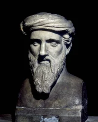 Büste von Pythagoras (6. Jh. v. Chr.), Musei Capitolini, Rom