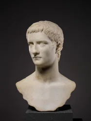 Porträtbüste des Kaisers Gaius, bekannt als Caligula, 37-41 n. Chr. (Marmor)