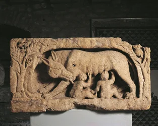 Romulus und Remus (Kalkstein)