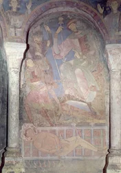 Das Martyrium des Heiligen Laurentius in Anwesenheit des Präfekten Dacien