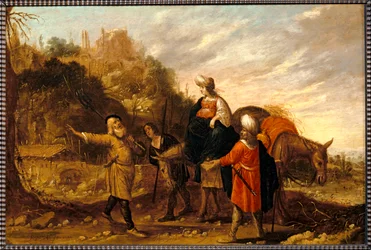 Gehasi kehrt aus dem Haus der Sunamitin zurück und trifft Elisa. 1644
