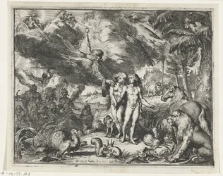 Adam und Eva im Paradies