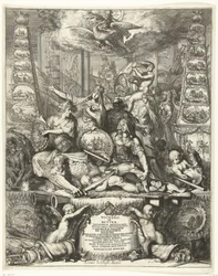 Allegorie auf den Tod von Michiel de Ruyter, 1676