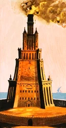 Pharos-Leuchtturm erfunden von Ptolemäus