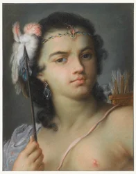 Personifikation von Amerika, vor 1720