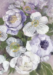 Lavendelweiße Blumen