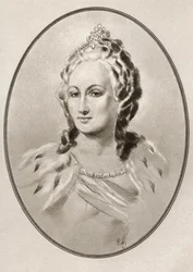 Katharina II., aus Living Biographies of Famous Rulers