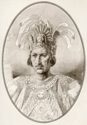 Moctezuma II., aus Living Biographies of Famous Rulers