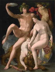 Bacchus, Venus und Amor, ca. 1535