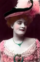Evie Greene 1875-1917, englische Schauspielerin, 1906