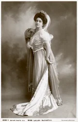 Lillah McCarthy, britische Schauspielerin und Theatermanagerin, um 1900