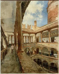 Innenhof des Castello del Buonconsiglio in Trient