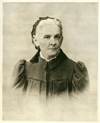 Porträt von Maria Alexandrovna Uljanow (1835-1916), Mutter von Lenin (1870-1924). Fotografie, in "Unser Iljitsch", Staatliche Ausgabe für Kinder, Moskau
