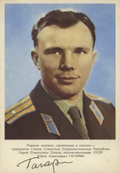 Juri Gagarin, sowjetischer Pilot und Kosmonaut, der erste Mensch im Weltraum