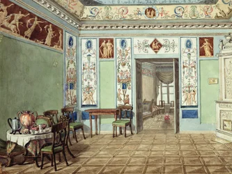 Neoklassisches etruskisches Frühstückszimmer, 1820