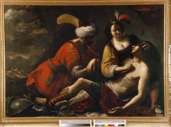 Tancrede und Herminie. Episode aus Jerusalem Befreit (1581) von Torquato Tasso