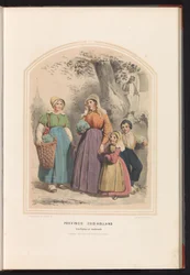 Tracht von Overflakkee und Goedereede in Süd-Holland, 1857