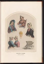 Tracht von Schouwen und Duiveland in Zeeland, 1857