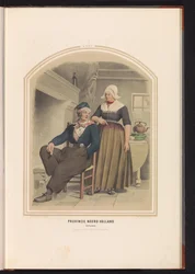 Tracht von Volendam in Nord-Holland, 1857