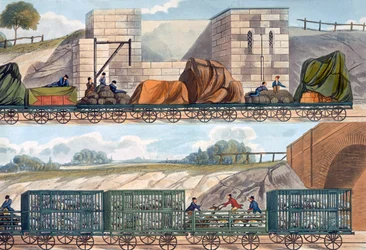 Züge auf der Liverpool und Manchester Eisenbahn, 1832-1833