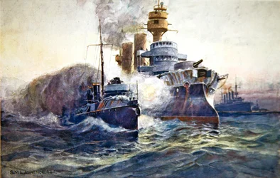 Durchbrechen der Blockade, Illustration aus der Wochenzeitung 