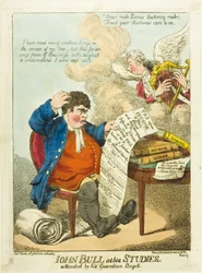 John Bull bei seinen Studien