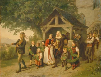 Die goldene Hochzeit, 1857