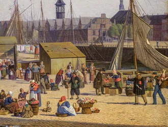 Hejbro Plads, ein Marktplatz in Kopenhagen (Detail)