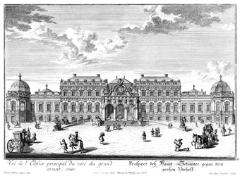 Ehrenhoffront des oberen Schlosses