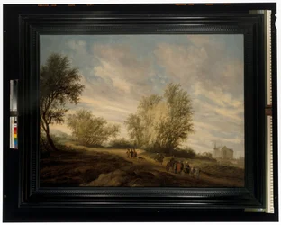 Waldlandschaft und Joseph aus dem Brunnen gerettet