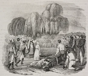 Napoleon Bonapartes Beerdigung auf der Insel St. Helena, 9. Mai
