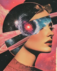 Kosmische Frau Traum