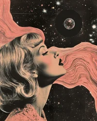 Kosmische Frau Traum