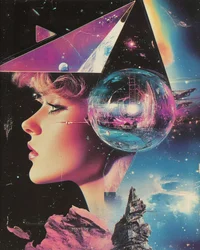 Kosmische Frau Vision