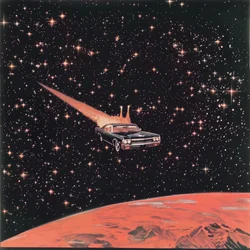 Fliegendes Auto Roter Planet