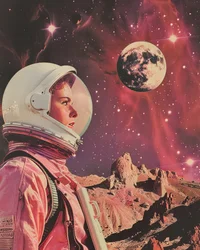 Retro Weltraumforscher
