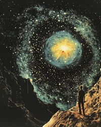 Einsame Kosmische Aussicht