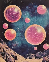Surreale Kosmische Landschaft