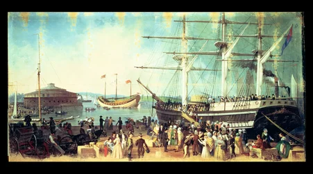 Die Bucht und der Hafen von New York