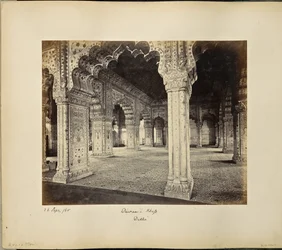 Delhi; der Palast, Innenansicht des Dewan-i-Kass