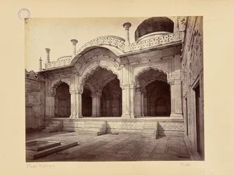 Delhi; der Palast, die Motee Musjid (Perlenmoschee)