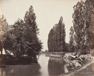 Fluss mit Bäumen (Indien)