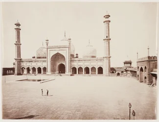 Ansicht einer Moschee, ca. 1860 (Albuminabzug von Glasnegativ)